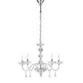 LAMPADARIO RIFLESSO CROMO 5XE14 70X190CM