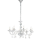 LAMPADARIO RIFLESSO CROMO 8XE14 83X190CM