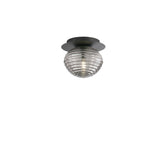 PLAFONIERA RIPPLE NERA 1XE27 20X20X17CM