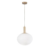 SOSPENSIONE RIPPLE ORO 1XE27 32X32X150CM