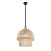SOSPENSIONE SIBILLA LEGNO 1XE27 40X40X192,5CM
