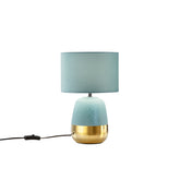 LUME SIOUX VERDE PAVONE/ORO 1XE27 22X22X45CM