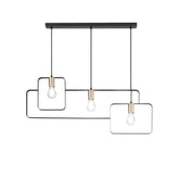 SOSPENSIONE SMITH NERA/ORO 3XE27 88,5X150CM