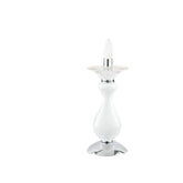 LUME SOFFIO BIANCO/CROMO 1XE14 15X36CM