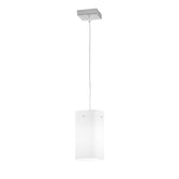 SOSPENSIONE SQUARE BIANCA 1XE27 10X10X23CM