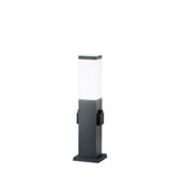 PALETTO STATION ANTRACITE 1XE27 CON 2 SCHUKO 2500W 12X12X45CM