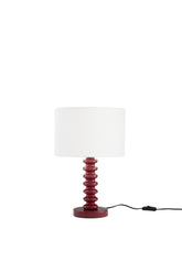 LUME SULTAN ROSSA IN METALLO+VELLUTO 1XE27 15W, LAMP. Dia30XH20CM, STRTTURA 30X30X45.5CM
