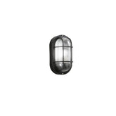 PLAFONIERA TURTLE NERA OVALE 1XE27 IP54 12X10,5X20,5CM