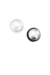 APPLIQUE TURTLE NERA TONDA LISCIA IN VETRO IP54 1XE27 185X185X105MM