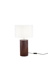 LUME WOODLOG IN LEGNO MARRONE 1XE27 STRUTTURA D30X50CM PARALUME D30X18.5CM