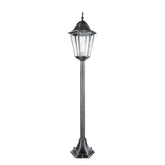 PALETTO FIRENZE NERO/SILVER 1XE27 IP44 21X21X104CM