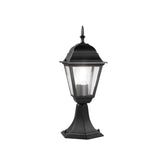 LUME ROMA NERO 1XE27 IP44 14,6X14,6X39CM