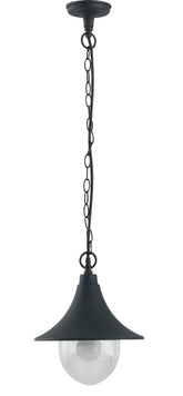 SOSPENSIONE PAVIA NEROA 1XE27 IP44 26X98CM
