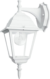 APPLIQUE DOWN ROMA BIANCA 1XE27 IP44 14,6X19,5X36CM
