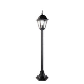 PALETTO ROMA NERO 1XE27 IP44 14,6X14,6X104CM