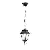 SOSPENSIONE ROMA NERA 1XE27 IP44 14,6X14,6X97CM