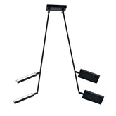 PLAFONIERA LED BOOK NERA 36W 3640LM 3200K 15-200X85CM