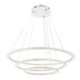 SOSPENSIONE LED BRYANT BIANCA 100W 11900LM 4000K 80X60X150CM