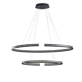 SOSPENSIONE LED CLARKE NERA 88W 11000LM 4000K 120X60X124CM