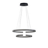 SOSPENSIONE LED CLARKE NERA 60W 6750LM 4000K 78X40X124CM