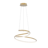 SOSPENSIONE LED COASTER ORO 60W 8000LM CCT 60X28X150CM