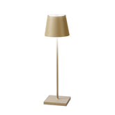 LAMPADA DA TAVOLO RICARICABILE LED DRINK ORO 2,2W 190LM 3000K DIMM. IP54 10X36CM