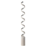 PIANTANA LED HELIX BIANCA E ARGENTO 30W 1700LM 4000K 14,5X14,5X152CM