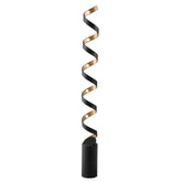 PIANTANA LED HELIX NERA E ORO 30W 1700LM 4000K 14,5X14,5X152CM