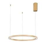 SOSPENSIONE LED HOOP ORO 30W 4500LM CCT 60X60X150CM