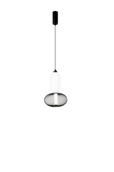 SOSPENSIONE LED INKAS NERA IN VETRO 16W 1860LM CCT 3000/3500/4000K 42X22X22CM