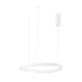 SOSPENSIONE LED KLAPTON BIANCA 58W 8360LM CCT 65X3,5X150CM