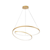 SOSPENSIONE LED LIEVE ORO 60W 8000LM CCT 80X11,2X150CM