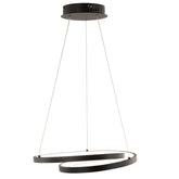 SOSPENSIONE LED LIEVE NERA 30W 4000LM CCT 40X6,5X150CM