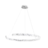 SOSPENSIONE LED NAVEL MARMO 50W 6600LM CCT 100X100X150CM
