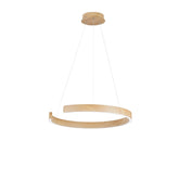 SOSPENSIONE LED NAVEL LEGNO 30W 3900LM CCT 60X60X150CM