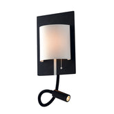 APPLIQUE LED POP BIANCA CON LUCE FLESSIBILE A LED 6+3W 720LM 4000K 16X32X22CM