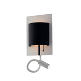 APPLIQUE LED POP NERA CON LUCE FLESSIBILE A LED 6+3W 720LM 4000K 16X32X22CM