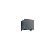 APPLIQUE BIEMISSIONE LED ALFA ANTRACITE 2X10W 1800LM CCT IP54 12X12X12CM
