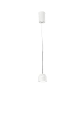 SOSPENSIONE LED YOYO BIANCA IN METALLO+ACRILICO 6W 3000K diam.10X150 CM