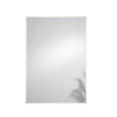 SPECCHIO TONDO DIAM.80CM BORDO SABBIATO ILLUMINATO FRONTALE LED CCT TOUCH CORNICE ORO ARGENTO SENZA RAME 4MM STRUTTURA PVC PELLICOLA ANTIDEFLAGRANTE