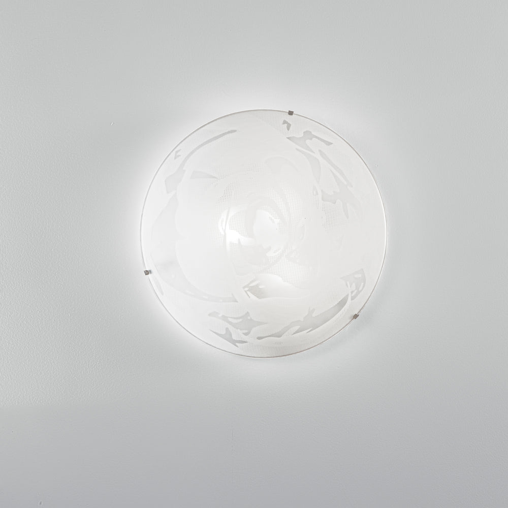 PLAFONIERA ALABASTRO BIANCA 3XE27 40X40X10,5CM