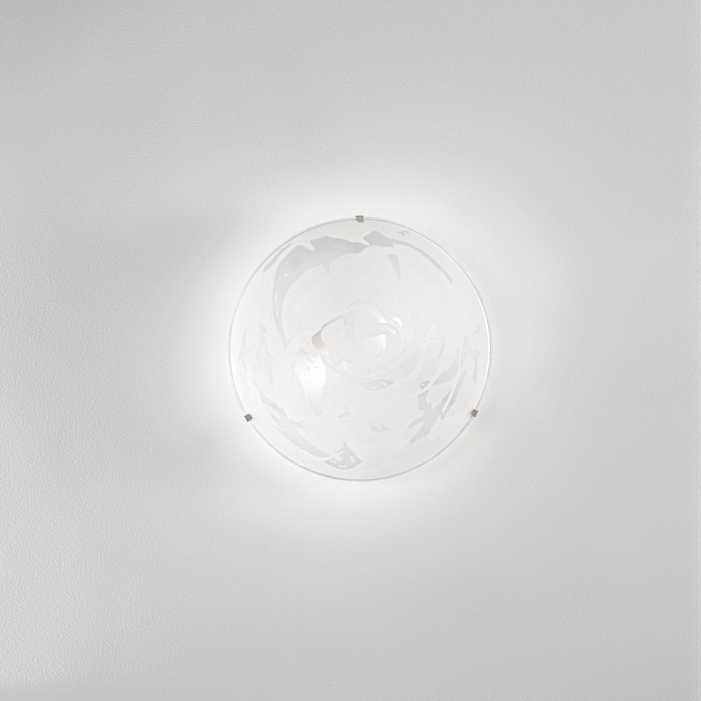 PLAFONIERA ALABASTRO BIANCA 2XE27 30X30X9,5CM