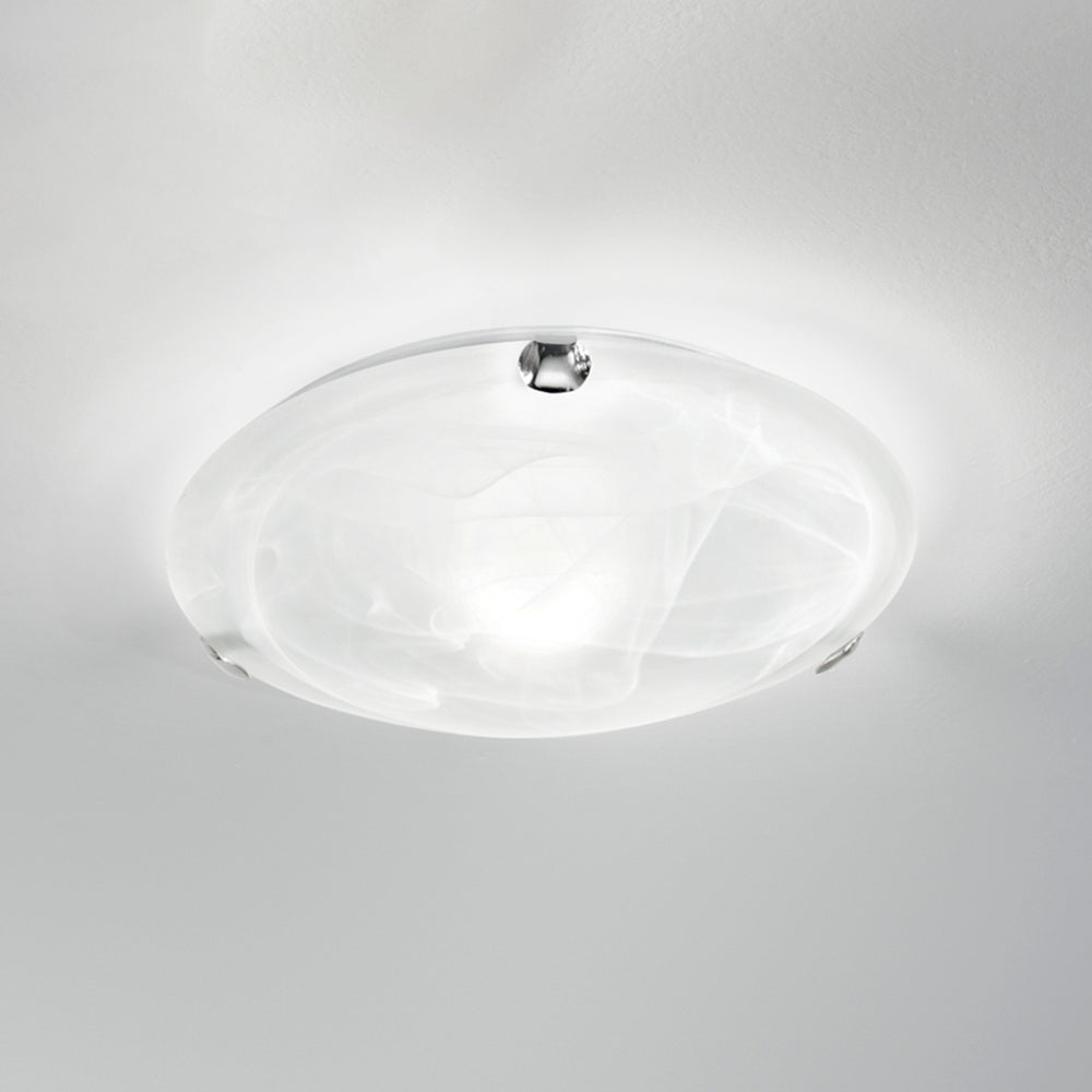 PLAFONIERA DUNA BIANCA 1XE27 30X30X8CM