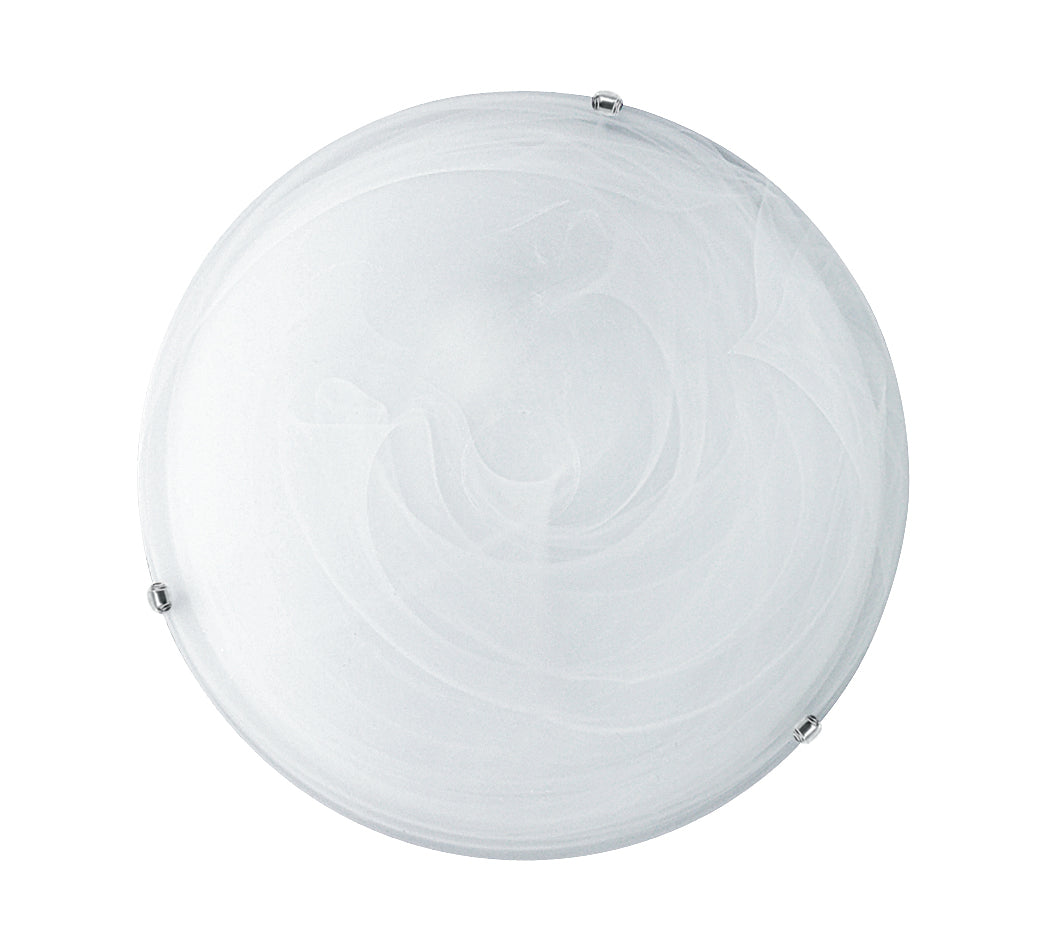 "Plafoniera DUNA in vetro bianco 30 Ø cm."