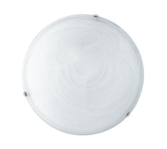 "Plafoniera DUNA in vetro bianco 30 Ø cm."