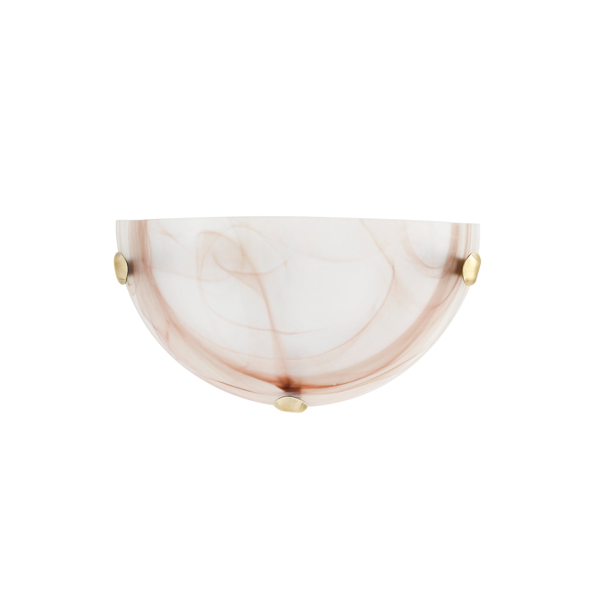 "Applique DUNA in vetro tabacco 30x15 cm."