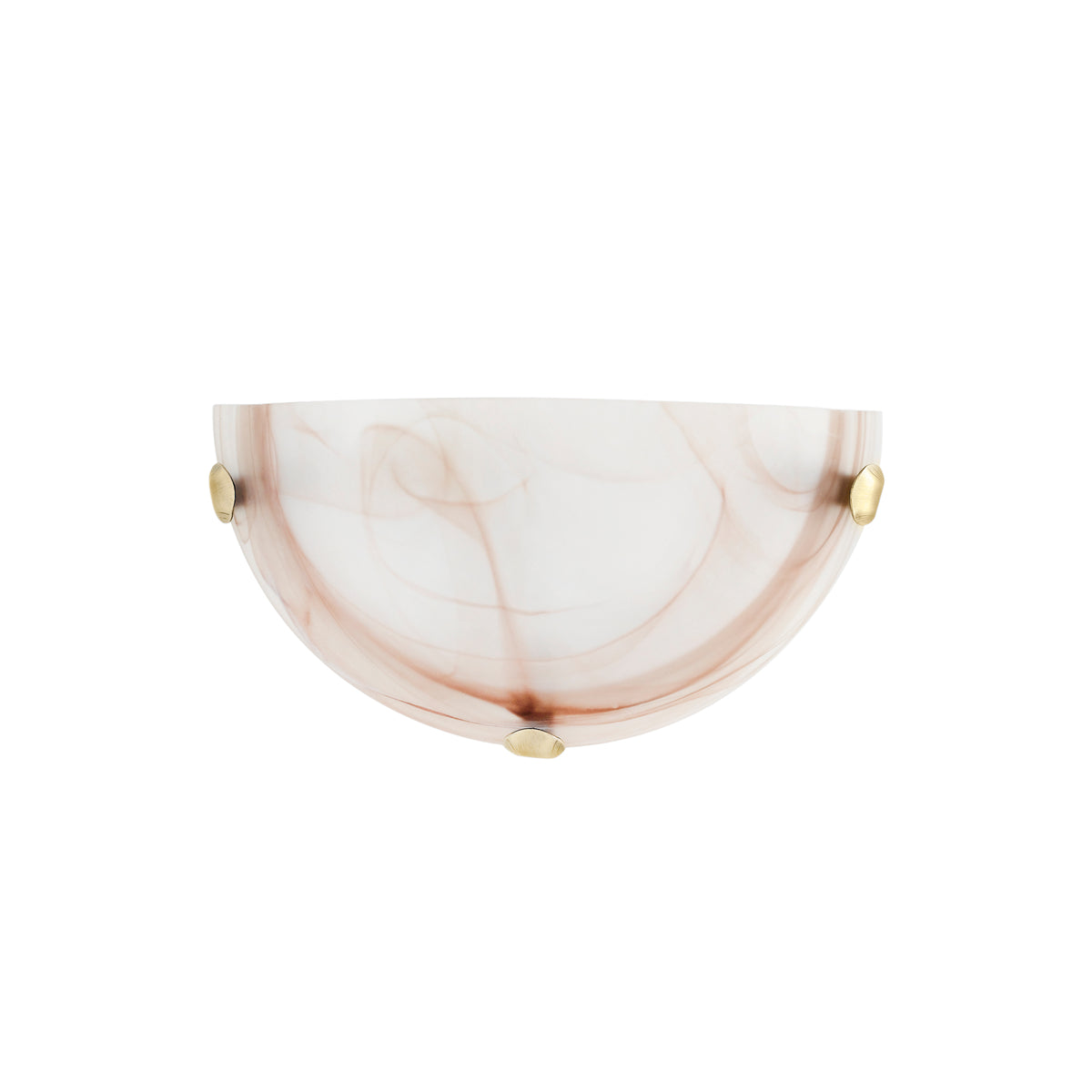 "Applique DUNA in vetro tabacco 30x15 cm."