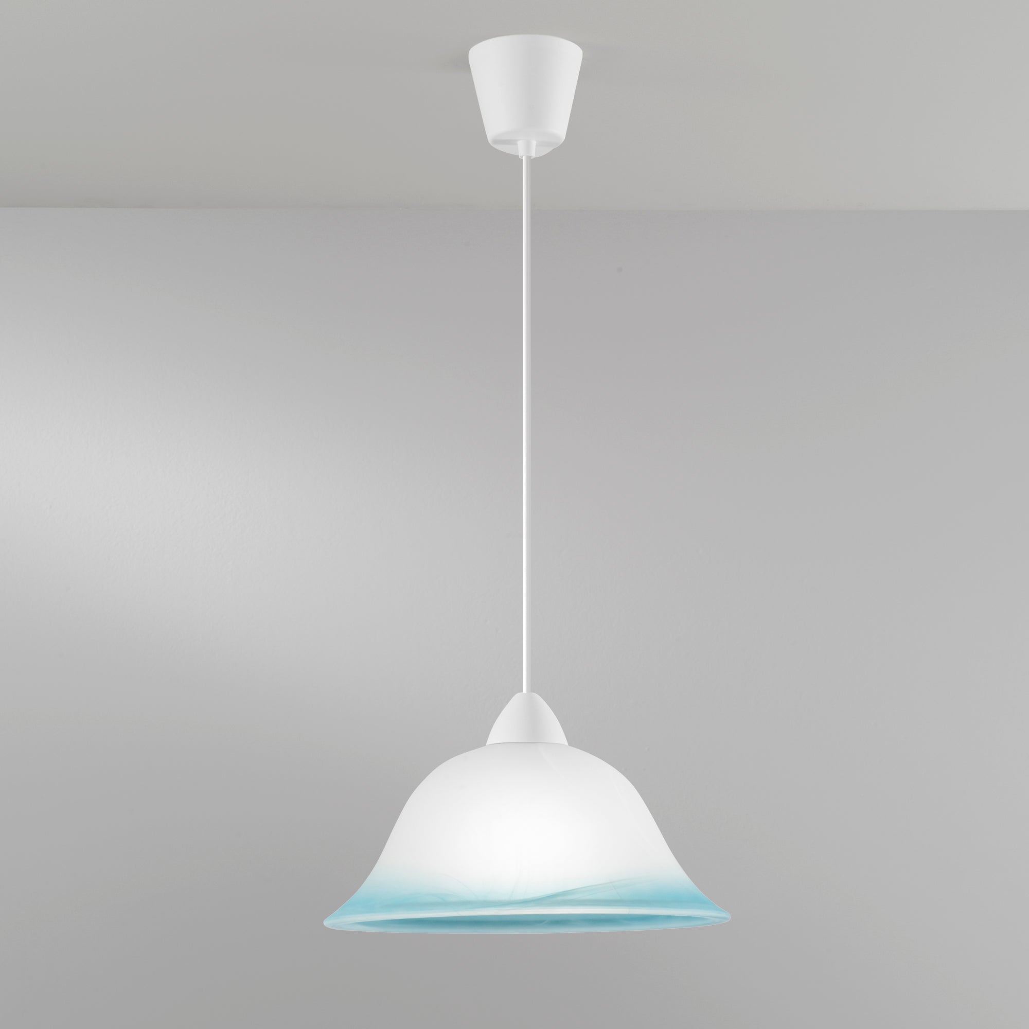 SOSPENSIONE 700 BLU 1XE27 31X120CM