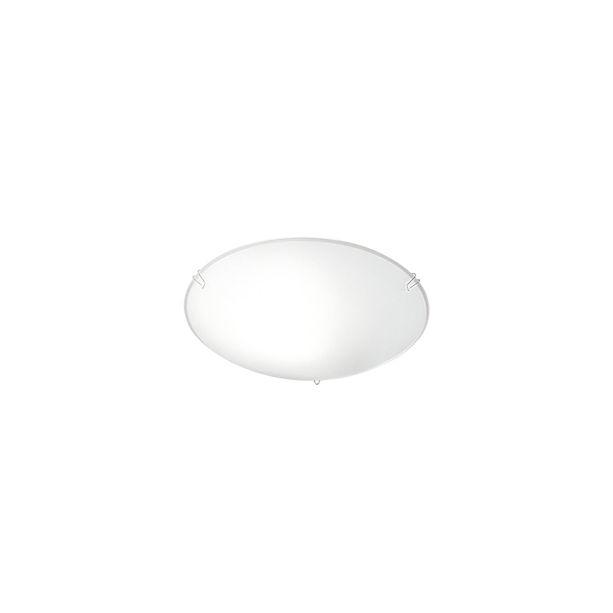 "Plafoniera EGIZIA in vetro bianco 25 Ø cm."