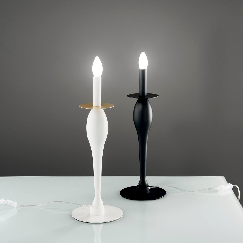 LUME ARMSTRONG NERO 1XE14 18X45CM